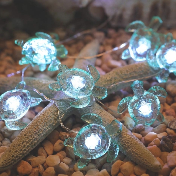 UO Sea Turtle Remote LED fairy String Lights - Picture 3 of 8